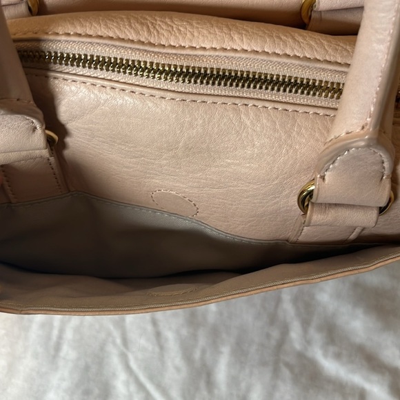 Raoul Top Handle Blush Pink Leather Handbag - Picture 13 of 15